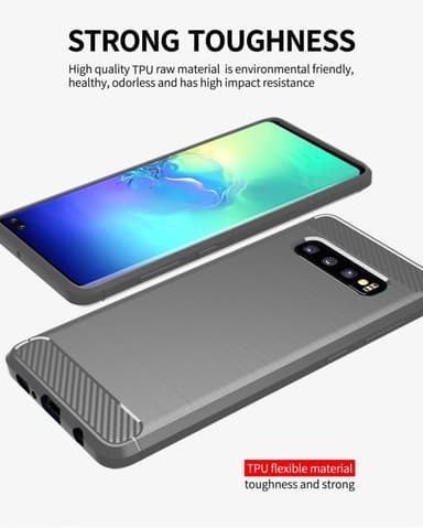 Samsung Galaxy S10 4G Skal Fodral Case (Grå)