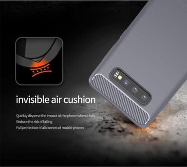 Samsung Galaxy S10 4G Skal Fodral Case (Grå)