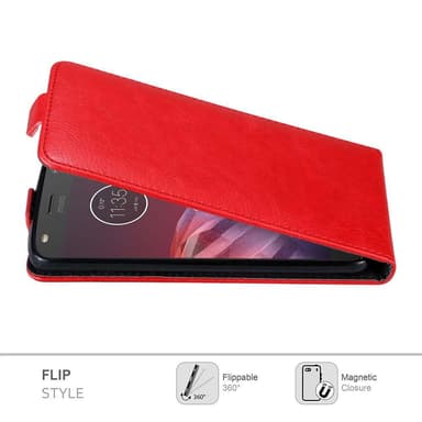 Motorola MOTO Z2 Flipfodral Skal (Röd)