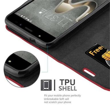 WIKO U FEEL PRIME Skal Fodral Case (Röd)