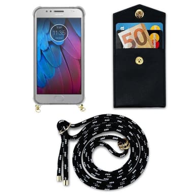Motorola MOTO G5S Skal Fodral Kedja (Svart)