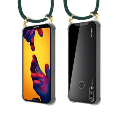 Huawei P20 LITE 2018 / NOVA 3E Skal Fodral Kedja (Grön)
