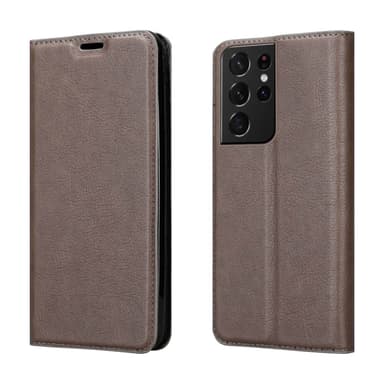 Samsung Galaxy S22 ULTRA Skal Fodral Case (Brun)