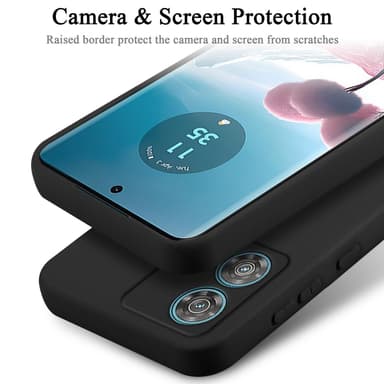Motorola Edge 40 Neo Skal Fodral Case (Svart)