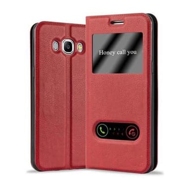 Samsung Galaxy J5 2016 Plånboksfodral Skal (Röd)