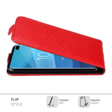 Samsung Galaxy S10 PLUS Flipfodral Skal (Röd)