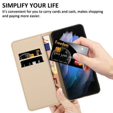 Samsung Galaxy S22 ULTRA Plånboksfodral Skal (Grön)