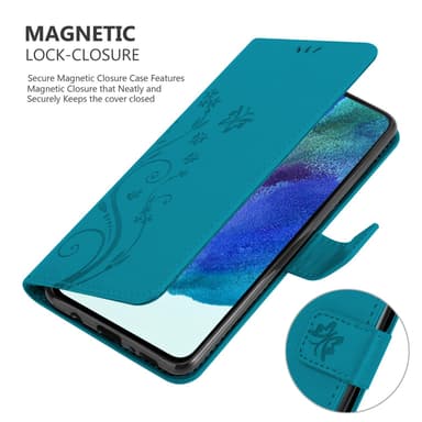 Samsung Galaxy S22 PLUS Plånboksfodral Skal (Blå)
