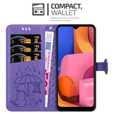 Samsung Galaxy A20s Plånboksfodral Skal (Lila)