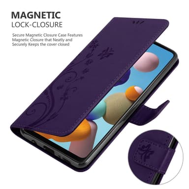 Samsung Galaxy A21s Plånboksfodral Skal (Lila)