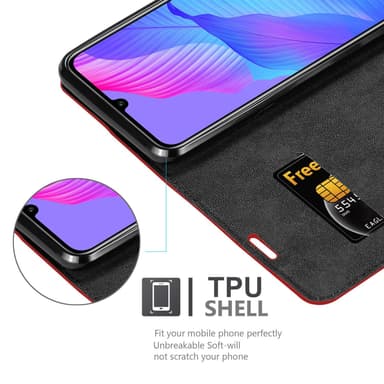 Huawei P SMART S Skal Fodral Case (Röd)