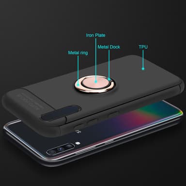 Samsung Galaxy A70 / A70s Skal Fodral Case (Svart)
