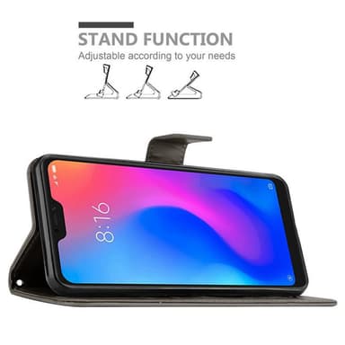 Xiaomi RedMi NOTE 6 PRO Plånboksfodral Skal (Grå)