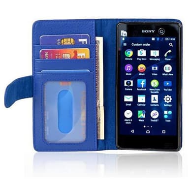 Sony Xperia M5 Plånboksfodral Skal (Blå)