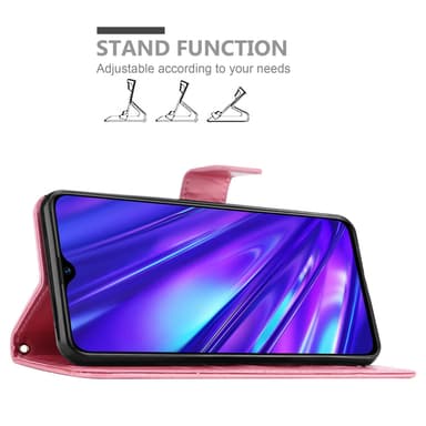 Realme 5 / 5i / 6i / C3 Plånboksfodral Skal (Rosa)