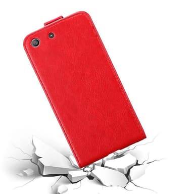 Sony Xperia M5 Flipfodral Skal (Röd)