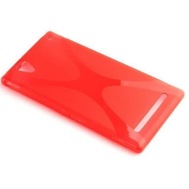 Sony Xperia T2 ULTRA Skal Fodral Case (Röd)