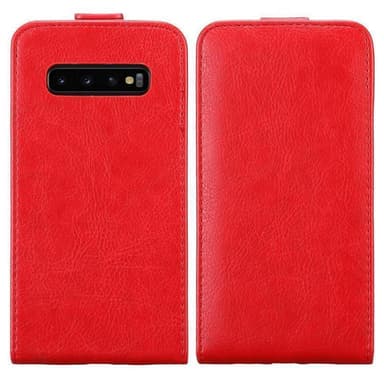 Samsung Galaxy S10 PLUS Flipfodral Skal (Röd)