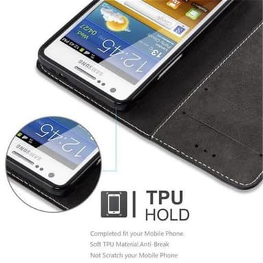 Samsung Galaxy S2 / S2 PLUS Skal Fodral Case (Svart)