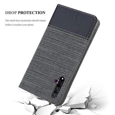 Huawei NOVA 5 / 5 PRO Plånboksfodral Skal (Grå)