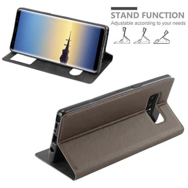 Samsung Galaxy NOTE 8 Plånboksfodral Skal (Brun)