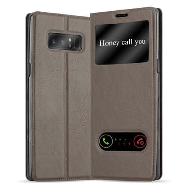 Samsung Galaxy NOTE 8 Plånboksfodral Skal (Brun)