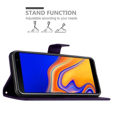 Samsung Galaxy J4 PLUS Plånboksfodral Skal (Lila)
