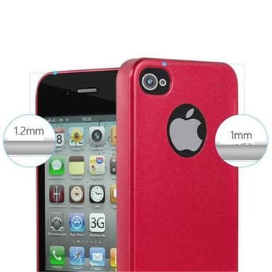 Skal iPhone 4 / 4S Fodral Case (Röd)