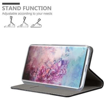 Samsung Galaxy NOTE 10 PLUS Plånboksfodral Skal (Grå)