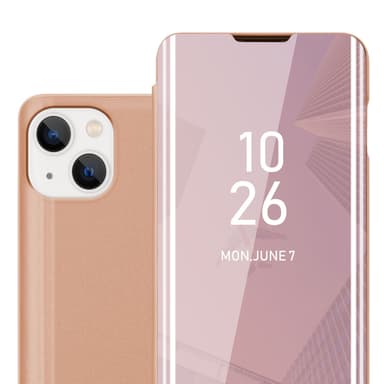iPhone 14 Plånboksfodral Skal (Rosa)