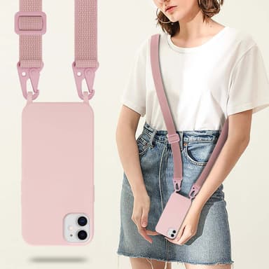 iPhone 11 Skal Fodral Kedja (Rosa)