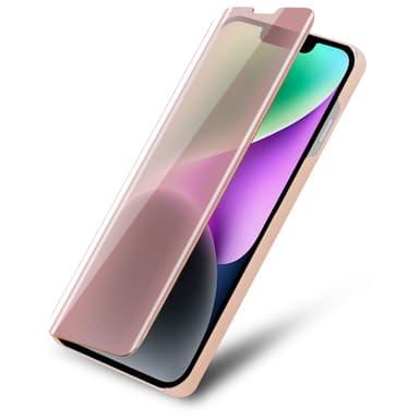 iPhone 14 Plånboksfodral Skal (Rosa)