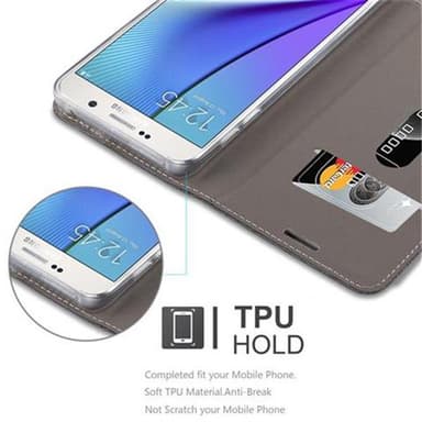 Samsung Galaxy NOTE 5 Plånboksfodral Skal (Grå)