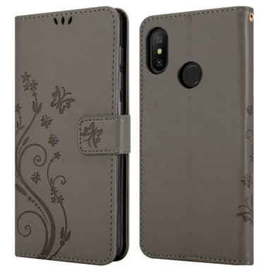 Xiaomi RedMi NOTE 6 PRO Plånboksfodral Skal (Grå)