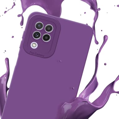 Samsung Galaxy A22 4G Skal Fodral Case (Lila)