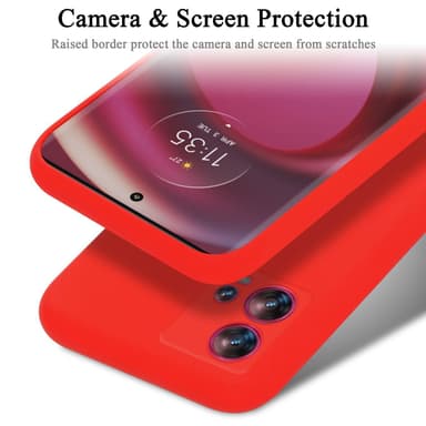Motorola EDGE 30 FUSION Skal Fodral Case (Röd)