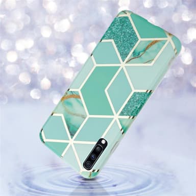 Samsung Galaxy A70 / A70s Plånboksfodral Skal (Grön)