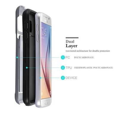 Samsung Galaxy S6 Skal Fodral Case (Silver)