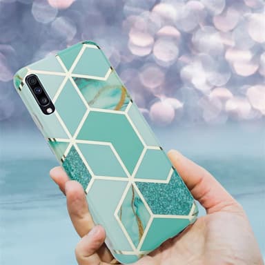Samsung Galaxy A70 / A70s Plånboksfodral Skal (Grön)