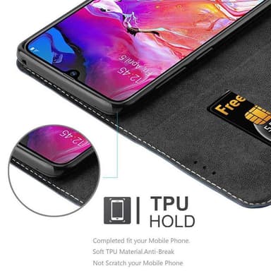 Samsung Galaxy A70 / A70s Skal Fodral Case (Blå)