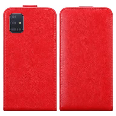 Samsung Galaxy A51 5G Flipfodral Skal (Röd)