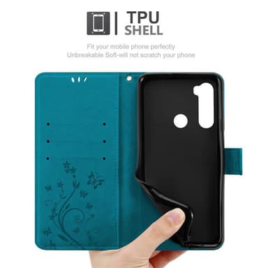 Xiaomi RedMi NOTE 8 Plånboksfodral Skal (Blå)