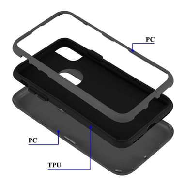 iPhone X / XS Skal Fodral Case (Grå)