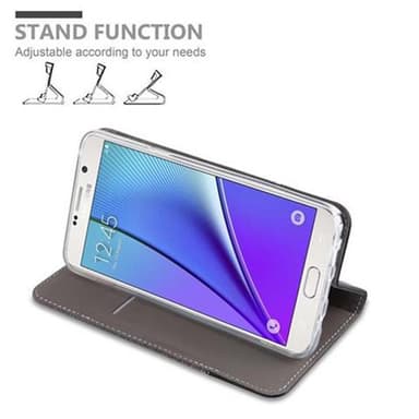 Samsung Galaxy NOTE 5 Plånboksfodral Skal (Grå)