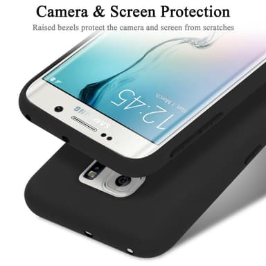 Samsung Galaxy S6 EDGE Skal Fodral Case (Svart)