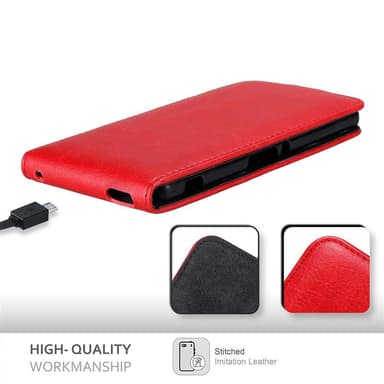 Sony Xperia M4 AQUA Flipfodral Skal (Röd)