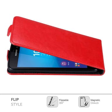 Sony Xperia M4 AQUA Flipfodral Skal (Röd)
