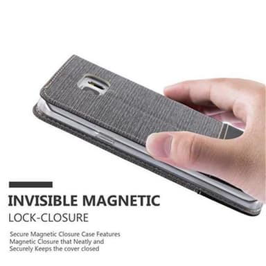 Samsung Galaxy NOTE 5 Plånboksfodral Skal (Grå)