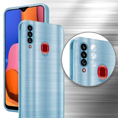 Samsung Galaxy A20s Skal Fodral Case (Turkos)
