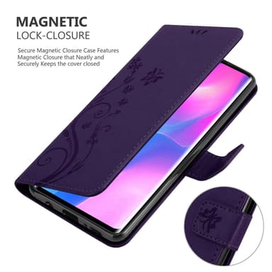 Xiaomi Mi NOTE 10 LITE Plånboksfodral Skal (Lila)